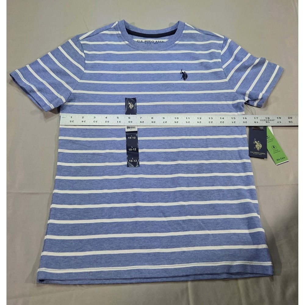 U.S. Polo Assn. Boys Crew Neck Short Sleeve T-Shirt NEW SIZE 10/12 LARGE - Picture 4 of 9